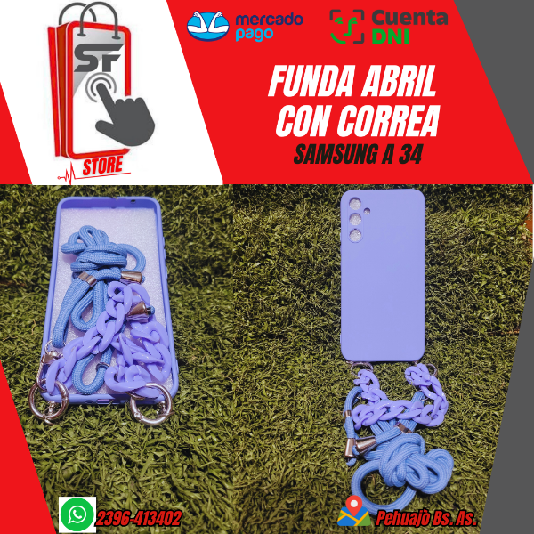 Producto - FUNDA ABRIL CON CORREA SAMSUNG A 34