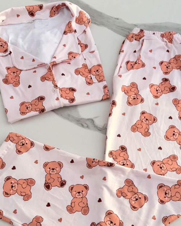 Producto - Pijama camisero largo Teddy