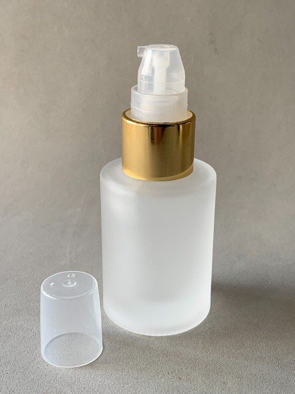 Producto - Frasco vidrio satinado 30cc con válvula gota gota