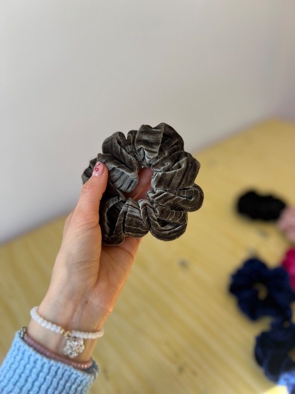 Producto - Scrunchie terciopelo verde - 0
