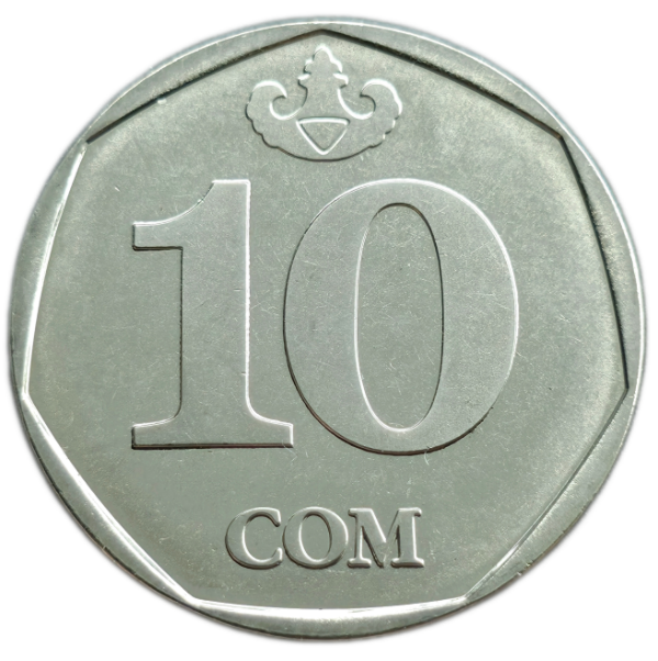 Producto - Kirguistán 10 Som 2009 (Canto Liso) Km#43 Unc