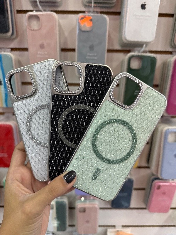 Producto - Case MagSafe brillantina C/strass iph 13-14