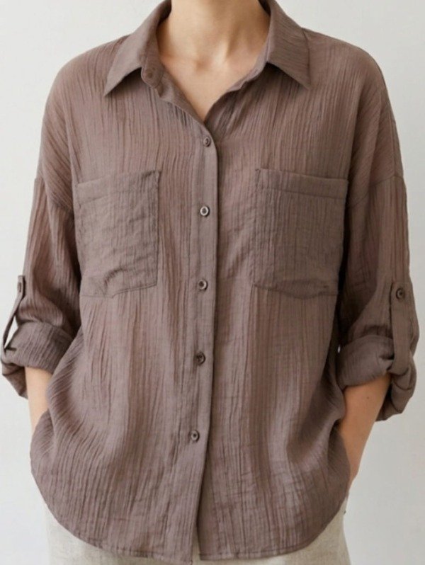 Producto - Camisa Over Arrugado Lyocel (Art. 6167)