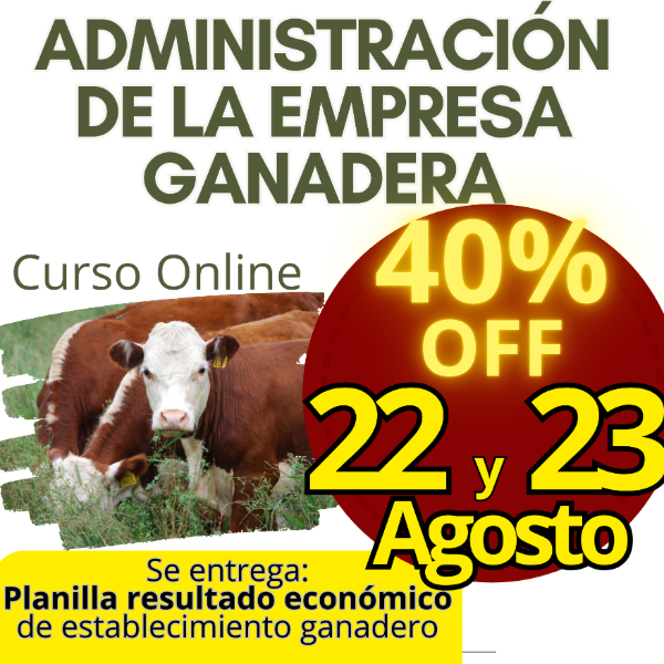 Producto - Curso online Administración de la Empresa Ganadera