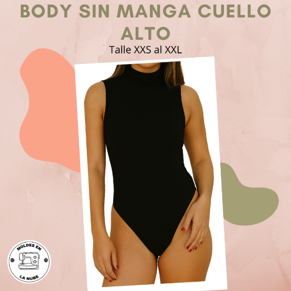 Producto - Body sin Manga Cuello Alto