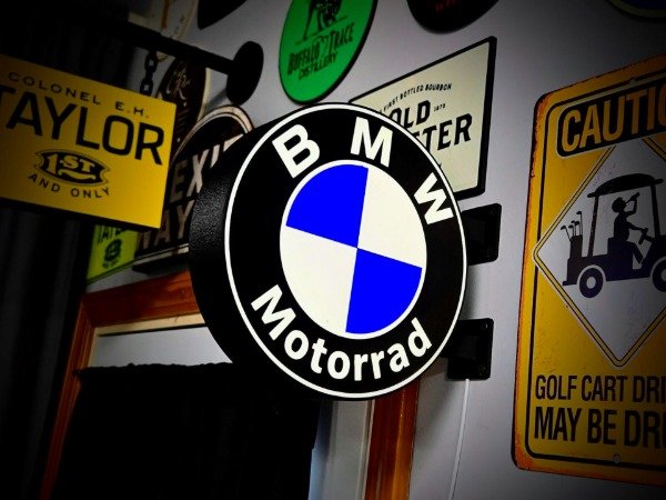 Producto - Cartel BMW doble faz tipo pastilla