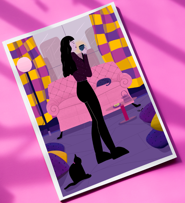 Producto - Print, "Café en casa"