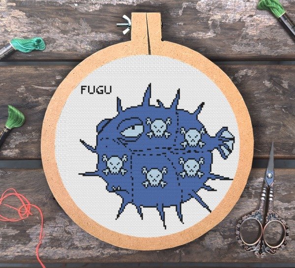 Producto - Fugu - Kit de punto cruz