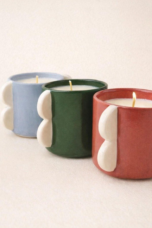 Producto - Vela de soja color celeste