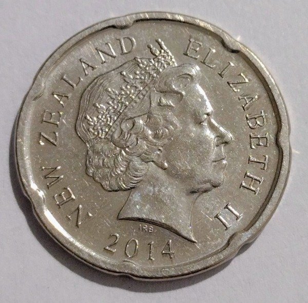 Producto - Nueva Zelanda 20 centavos 2014 - 1