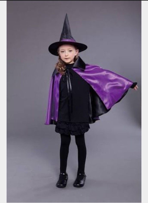 Producto - Bruja gorro y capa reversible