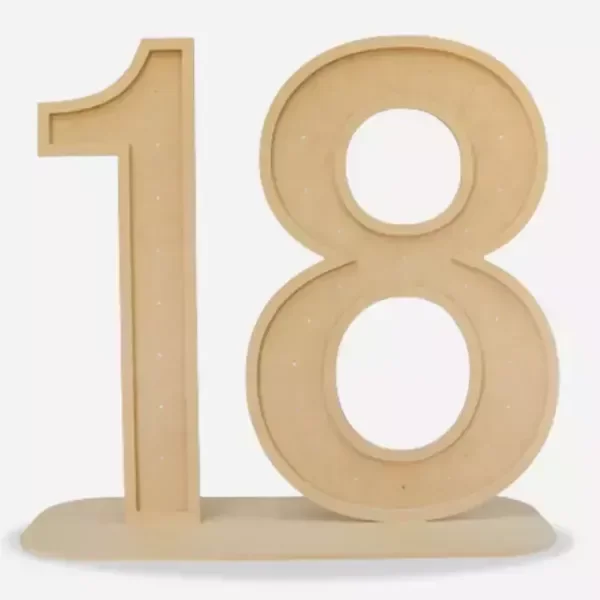 Producto - NUMERO 18 CON BASE