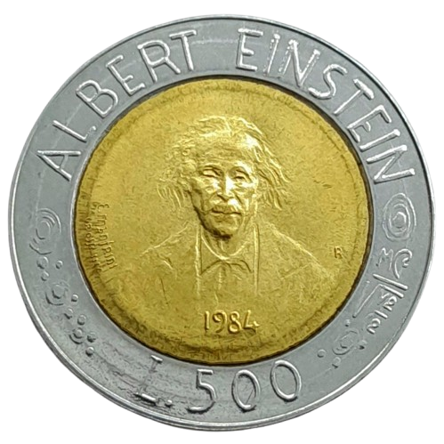 Producto - San marino 500 Liras 1984 Científicos (Einstein) Km#167 XF