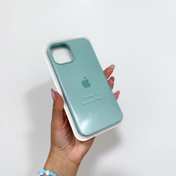Producto - 37.Silicone case verde agua pastel