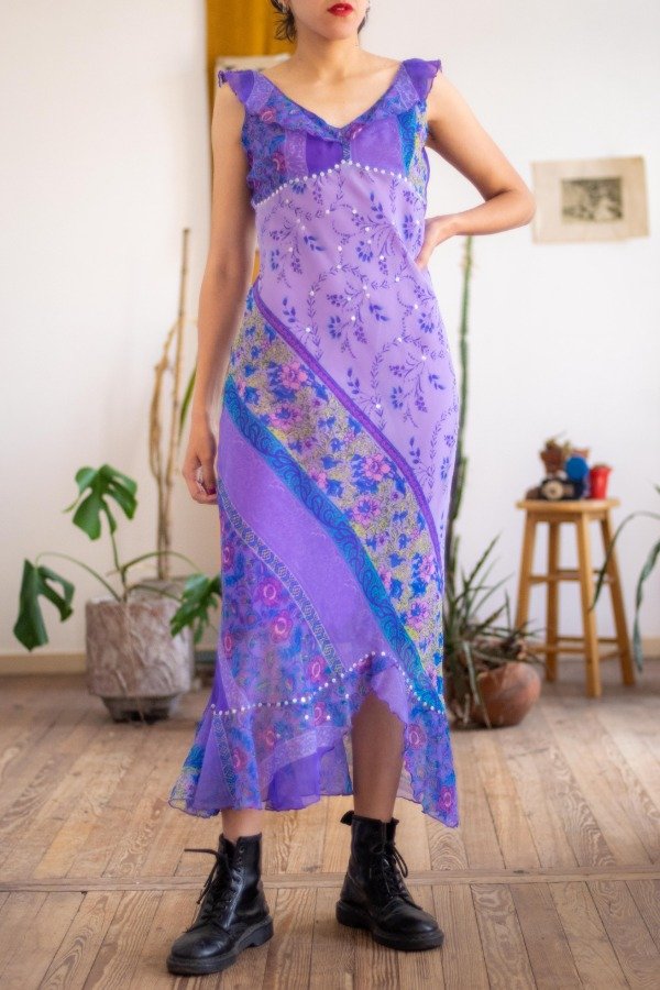 Producto - Vestido Lila Arabesco Talle:M -