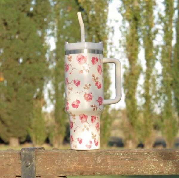 Producto - Vaso Quencher Flores 1.2 L