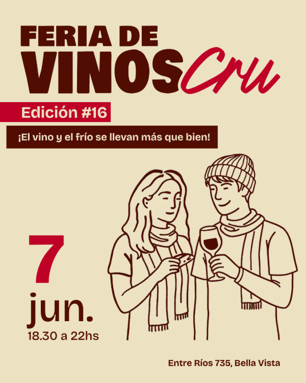 Producto - Feria de vinos Cru Edición 16 - Domingo 7/6 18:30hs