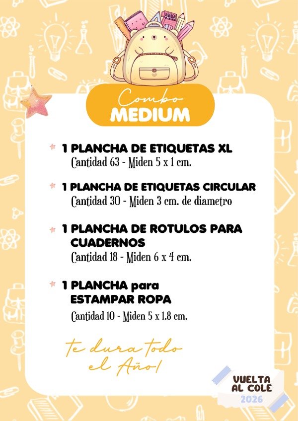 Producto - Combo Medium