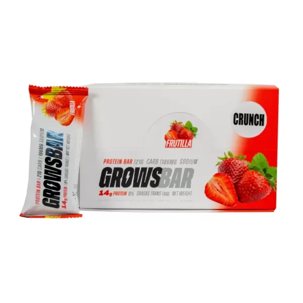 Producto - Barritas Proteicas Grows Bar Proteina Frutilla