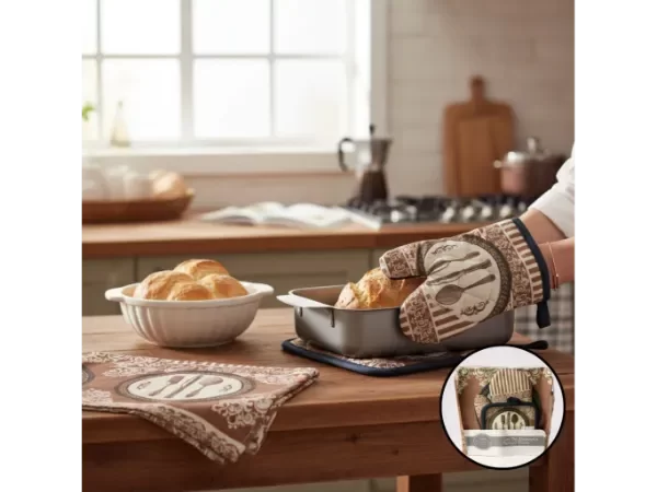 Producto - MP - Set de Cocina: Manopla + Apoya Pava Delantal