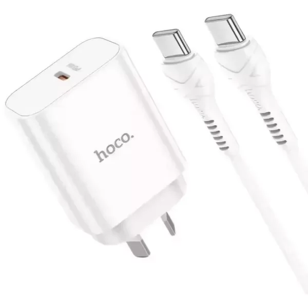 Producto - HOCO - Cargador DC49 20W PD + Cable USB-C A C - 1