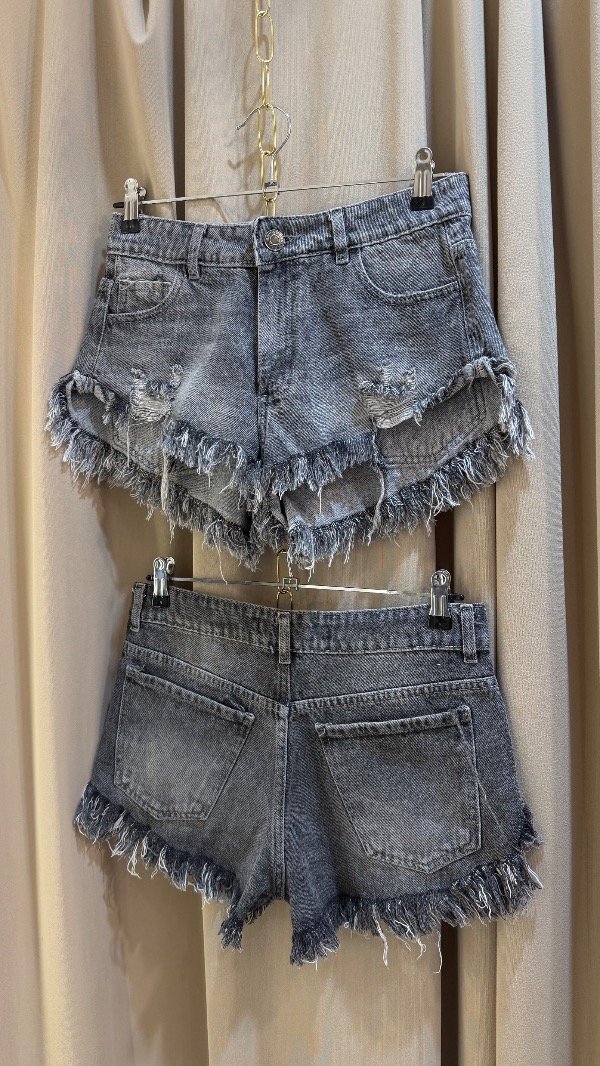 Producto - Short tiro medio-alto Gris - 1