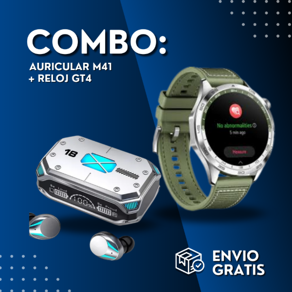 Producto - AURICULARES M41 + RELOJ GT4