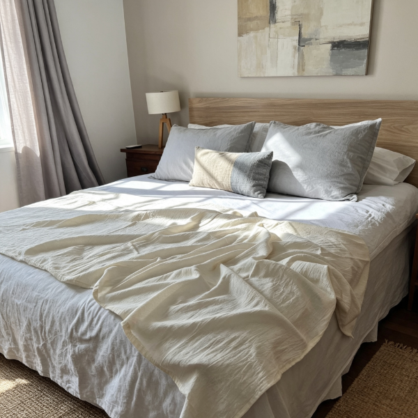 Producto - Pie de Cama Lira Crudo - 1
