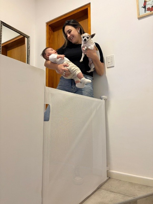 Producto - Puerta de Protección Seguridad bebes niños mascotas blanco