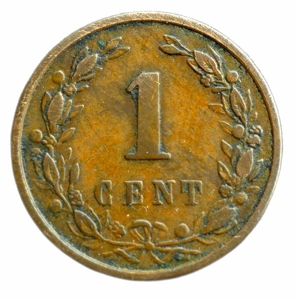 Producto - Países Bajos 1 Cent 1899 Guillermo II Km#107 VF