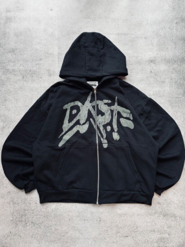 Producto - Zip Hoddie Dkst Black