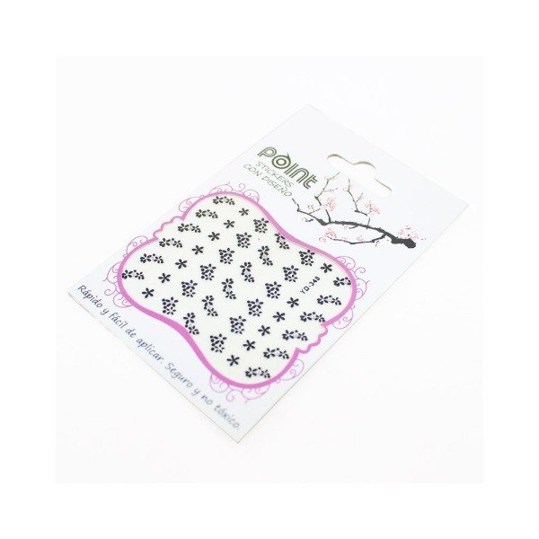 Producto - STICKER UÑAS POINT MONOCROMO BLANCOS