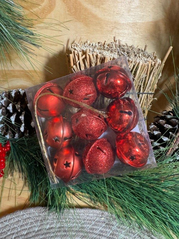 Producto - Set x 9 Cascabeles Red 4cm (Efectivo: 9.200)