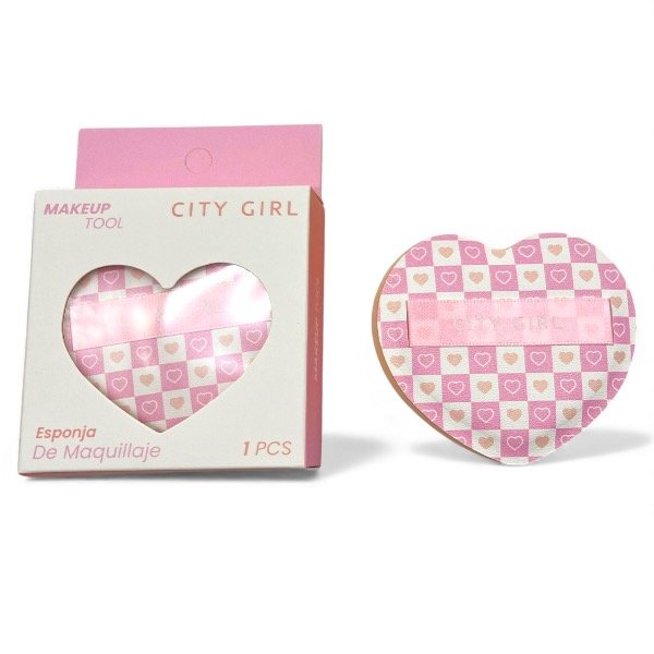 Producto - ESPONJA DE MAQUILLAJE CORAZÓN CITY GIRL
