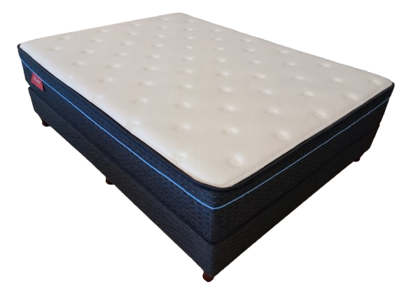 Producto - Conjunto sommier colchón de resor. pocket RUBIN 140x190x26cm R26H tela de punto - 0