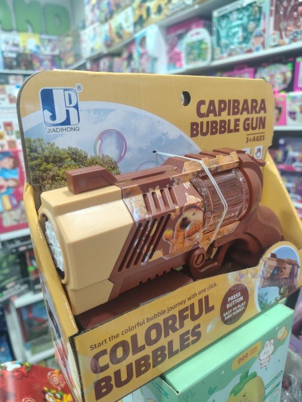 Producto - Pistola burbujero capibara con luz