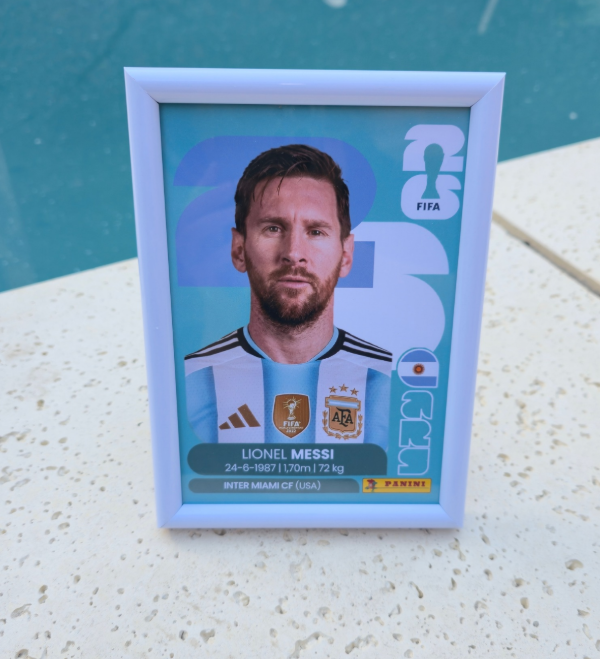 Producto - Cuadro messi figu estilo panini grande (varias medidas)