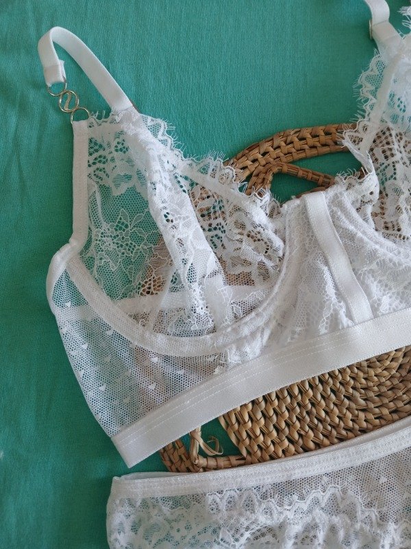 Producto - Bustier encaje blanco T.90