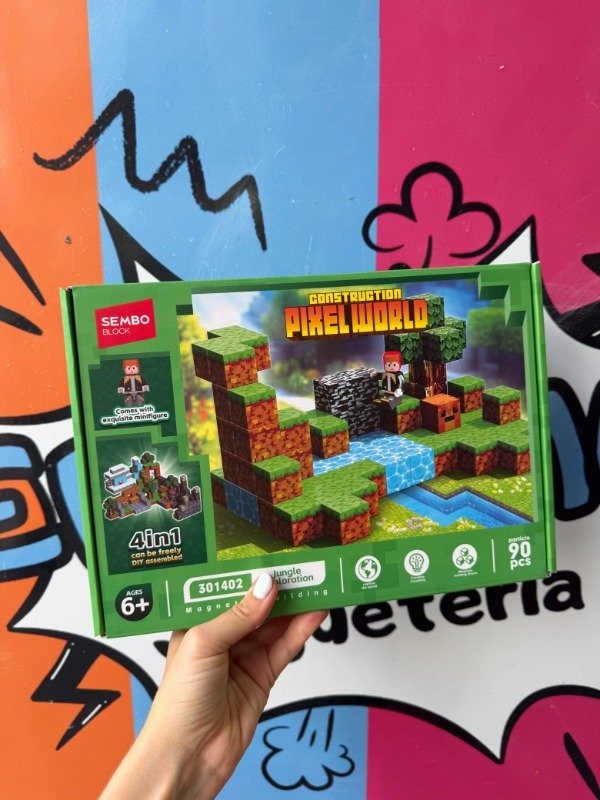 Producto - Cubos Magnéticos Minecraft x90 Exploración en la jungla