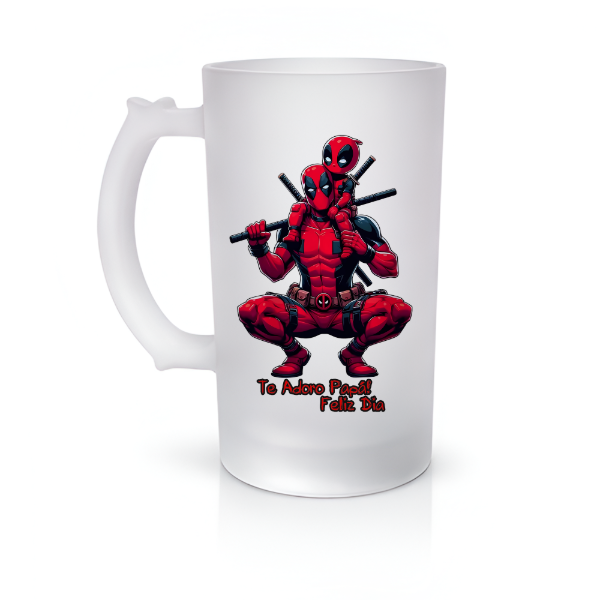 Producto - Chopp vidrio Esmerilado - Deadpool