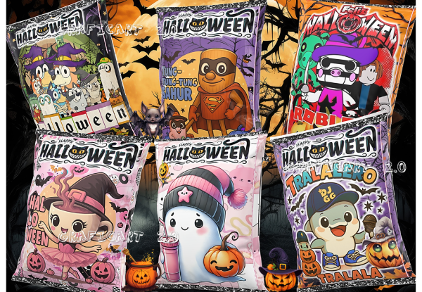 Producto - NUEVO PACK DE CHIP BAGS EDITABLES EN POWER POINTHALLOWEEN