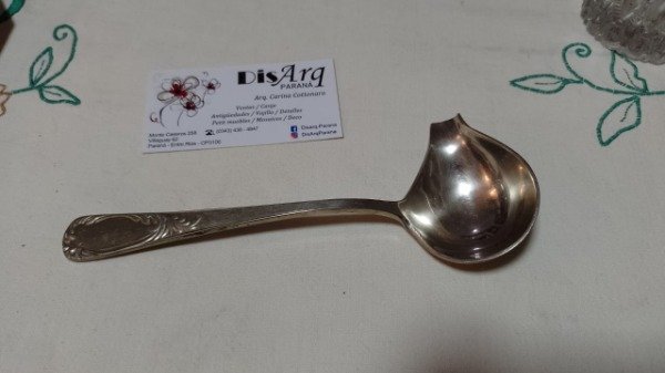 Producto - Cucharón de salsa en alpaca