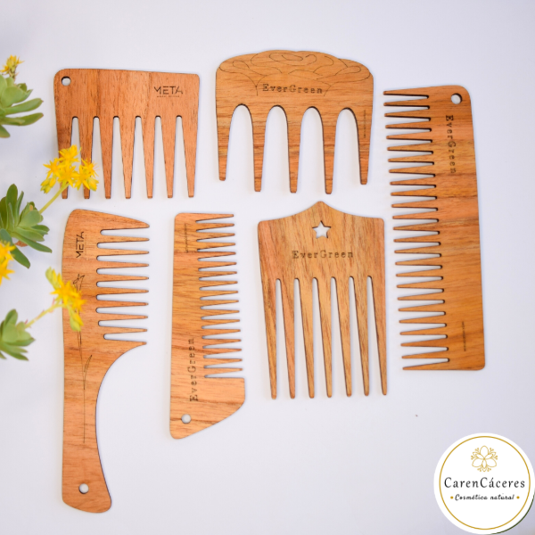 Producto - PEINES DE MADERA ANTIFRIZZ