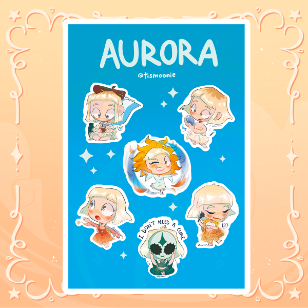 Producto - [Plancha de Stickers] AURORA