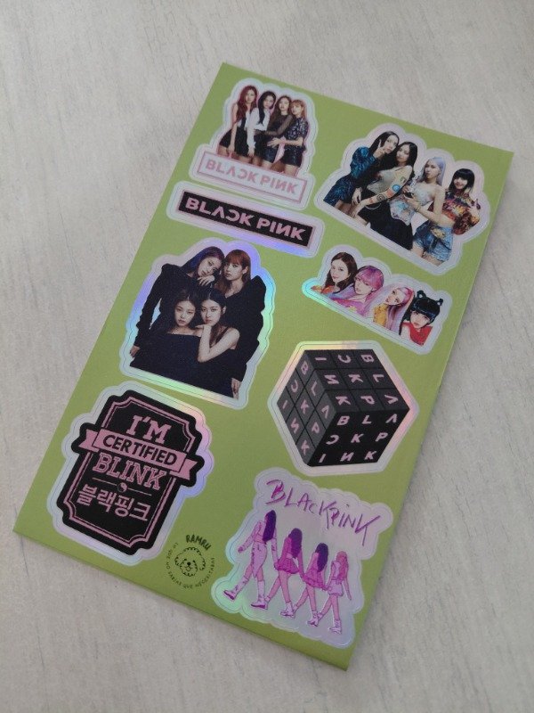 Producto - Planchitas de stickers - Black Pink