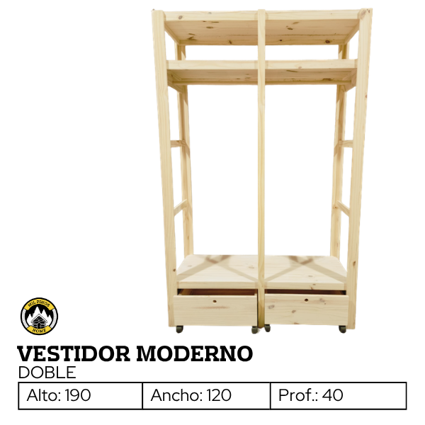 Producto - VESTIDOR MODERNO DOBLE