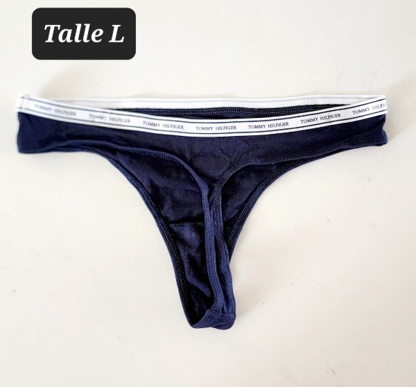 Producto - Panty Tommy Hilfiger cola less talle L azul