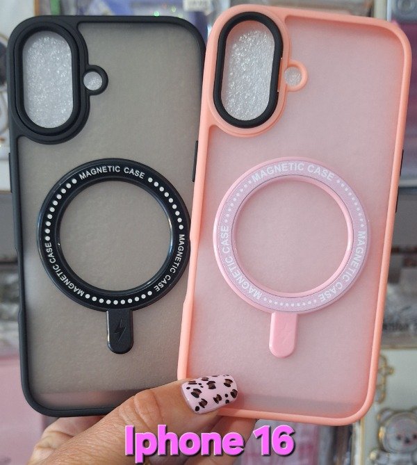 Producto - Fundas magsafe mate con marco negro. IPhone 16