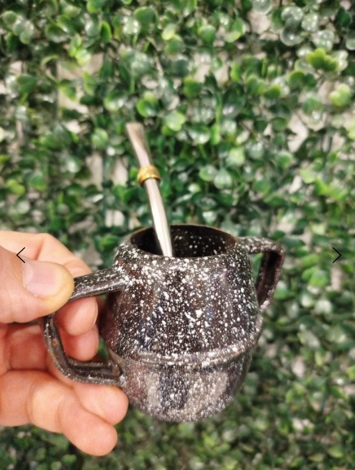 Producto - Mate Enlozado con Bombilla