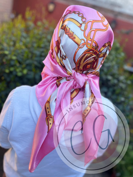 Producto - Pañuelo Rosa Bebe XXL